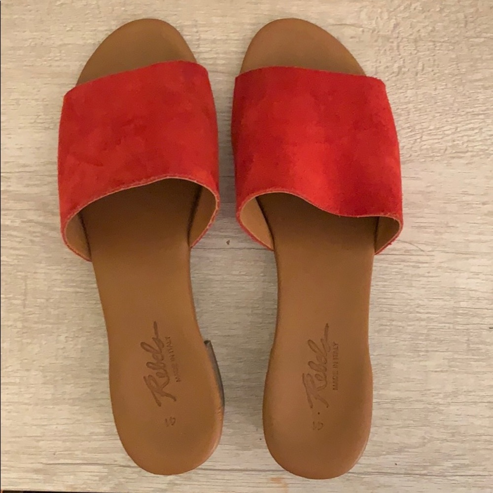 Rebels Red Slip Ons